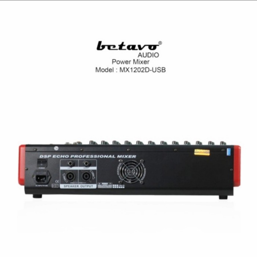 Power Mixer 12 Channel Betavo Mx 1202D Original Mx1202D Karaoke