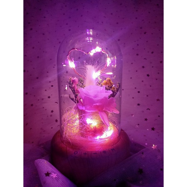 Music Box Rose Speaker Bluetooth Led kado romantis kotak musik unik luxury