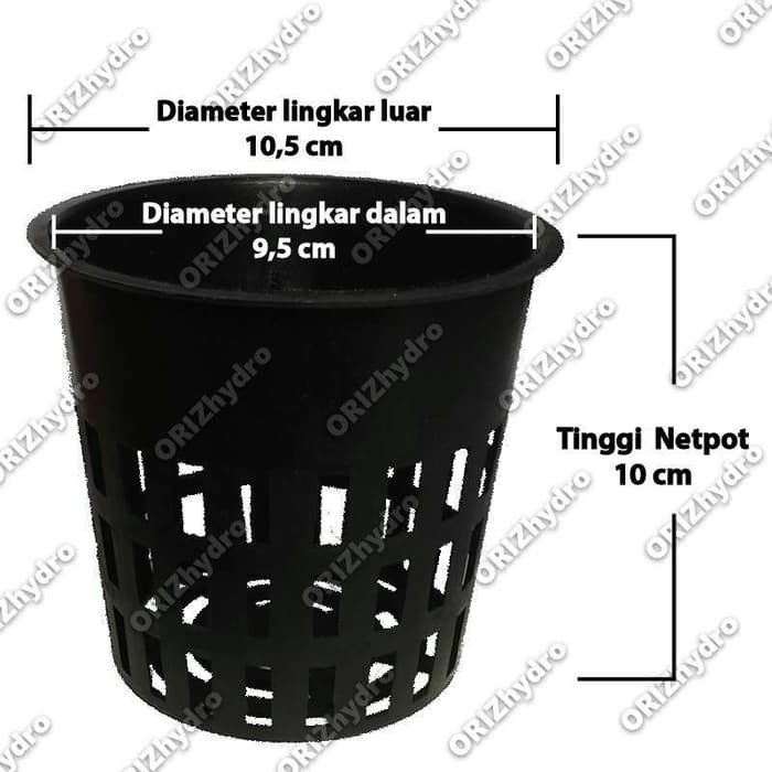 Netpot Dutch Bucket Hitam