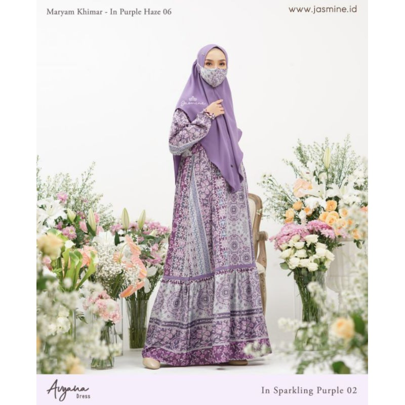 Gamis Dewasa Avyana Dress By Jasmine Sparkling Purple S