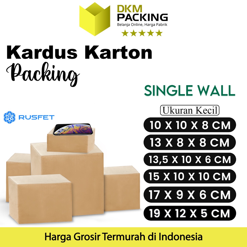 

KARDUS PACKING KECIL KARTON BOX DUS SMALL KOTAK PACKAGING POLOS TEBAL PREMIUM