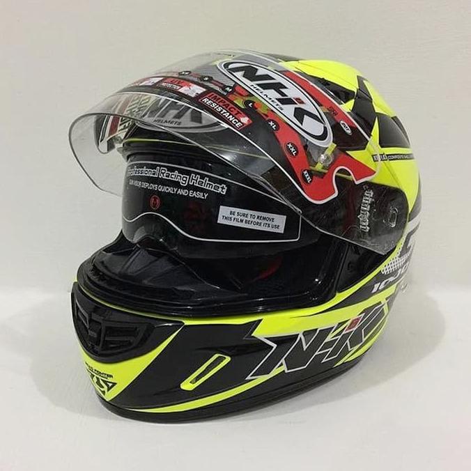 Hot Sale Helm Full Face Fullface Nhk Gp 1000 Gp1000 Star Yellow Fluo S Asyaqilamall