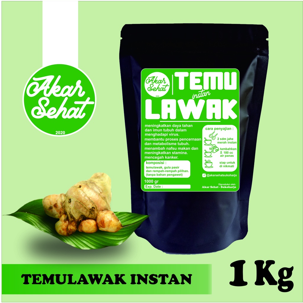 

TEMULAWAK INSTAN / BUBUK 1 Kg