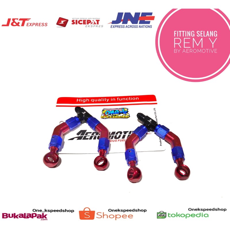 Banjo Cabang / Sambungan Selang Rem ke Kaliper 4p / 4 Piston 2 Pin & bisa untuk kaliper 2p