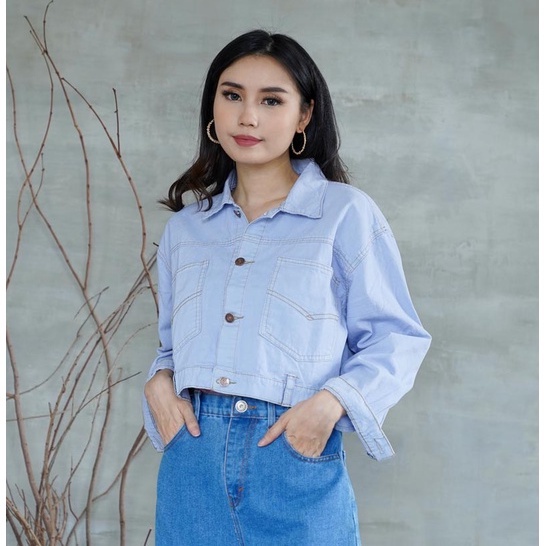 Crop Jacket Denim