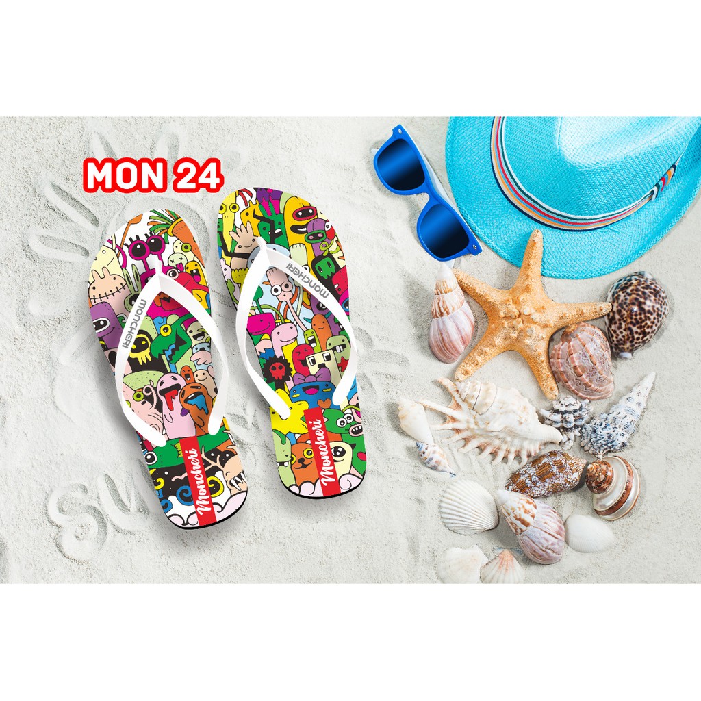 Sandal jepit Wanita MONCHERY Clothing (6) Promo New lucu