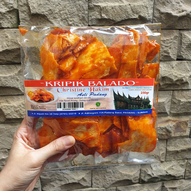 Jual Kripik Singkong Balado Keripik Sanjay Oleh Oleh Khas Padang