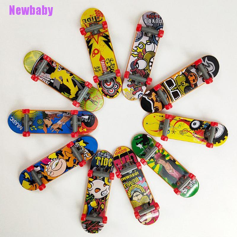 (Newbaby) Mainan Skateboard Jari Bahan Plastik