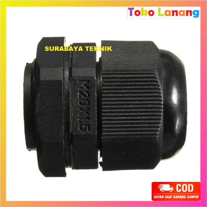 TWL- CABLE GLAND M20 x 1.5 KABEL GLAND PLASTIK HITAM