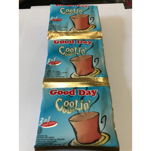 

PROMO GOOD DAY COOLIN COFFEE 1 RENCENG / 10 SACHET / SASHET / PCS / GOODDAY TERMURAH