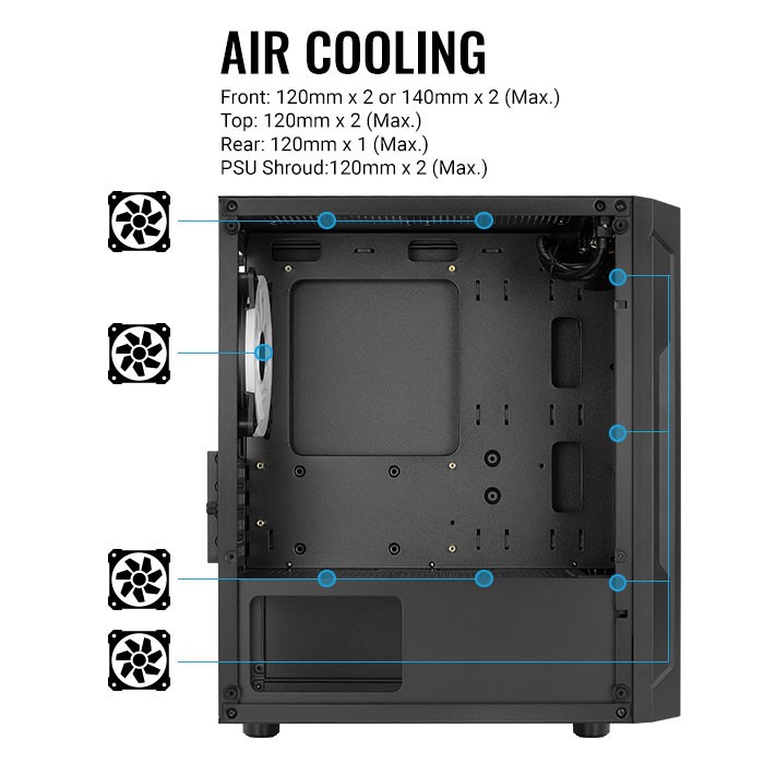 Casing Aerocool Trinity Mini FRGB