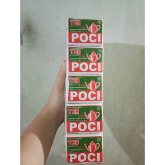 

Teh cap poci kepyur 40 gr 1 pak isi 10 pcs