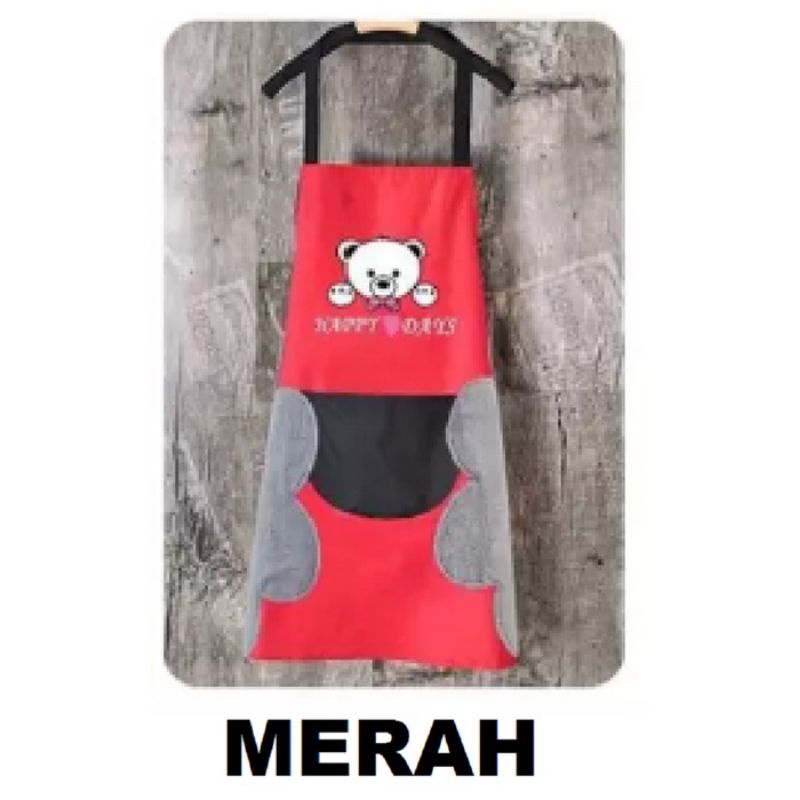 Celemek Masak Dapur Anti Minyak