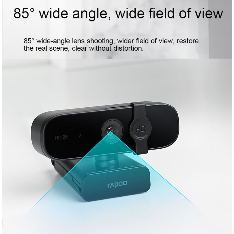 Rapoo C280 Webcam 2K HD 360 Rotation With Protection Cover