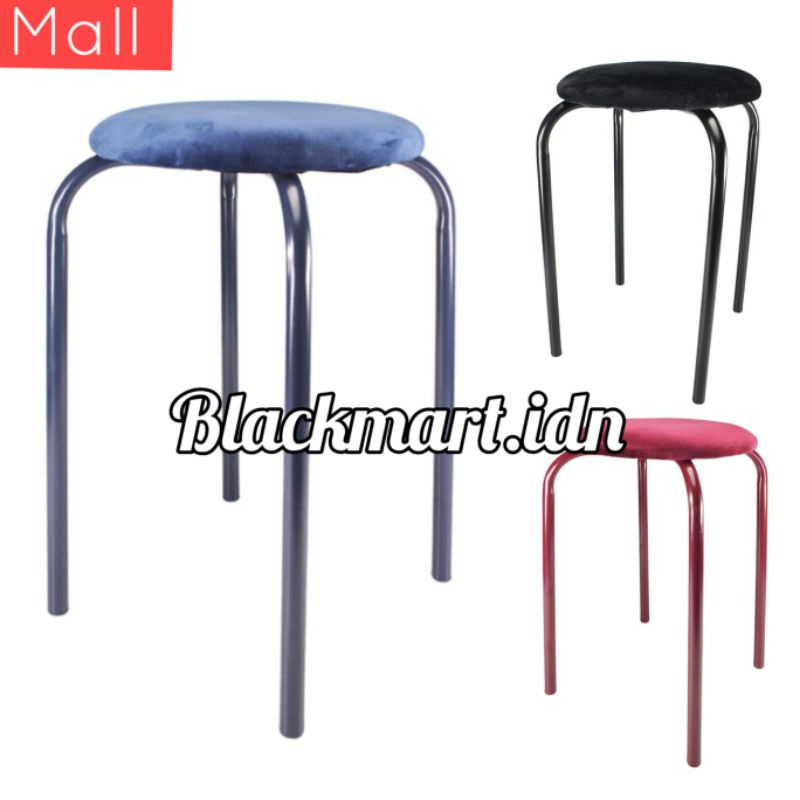 Informa Bangku Besi Metal - Outdoor Indoor Cafe Restoran Kantor Kelas taman Sekolah Kursi stool bar