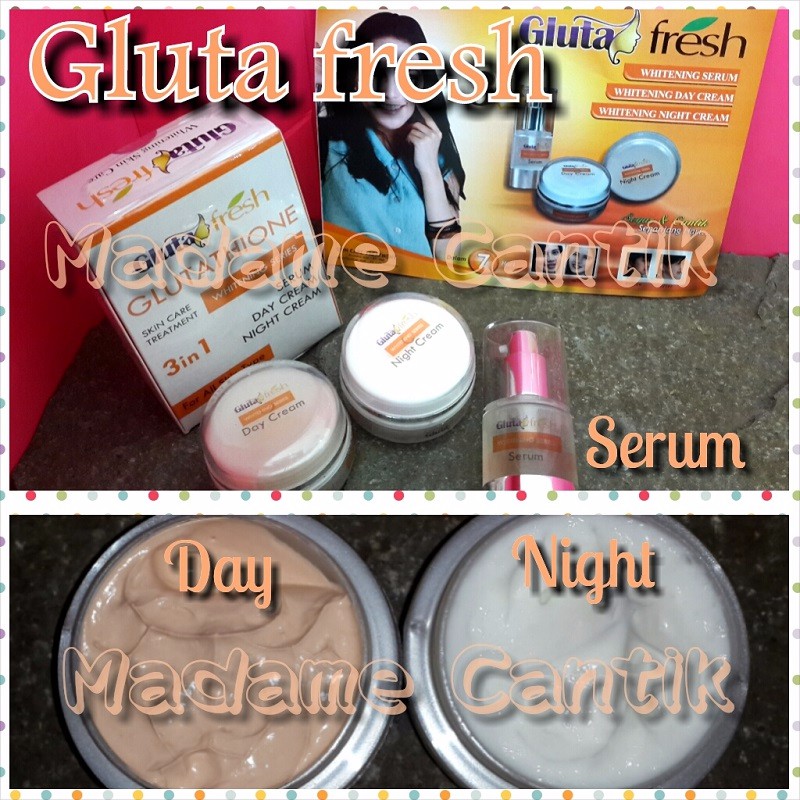 Gluta Fresh / Paket Whitening Cream 3 in 1