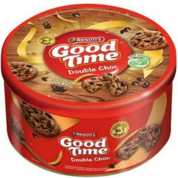 

Arnott Good Time Double Choc chocolate coklat chips 149g 149 gram arnotts