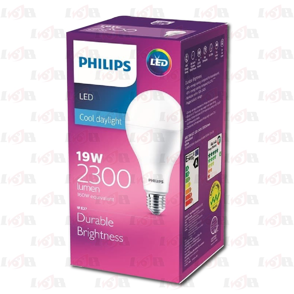 PHILIPS LED 19w 2300lumen Bulb Philip Lampu Rumah E27 220v 240v 19watt Lampu Hemat Energi