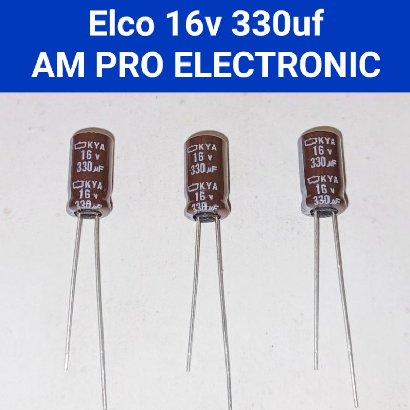 Elco 16v 330uf Elko 330uf 16v Coklat
