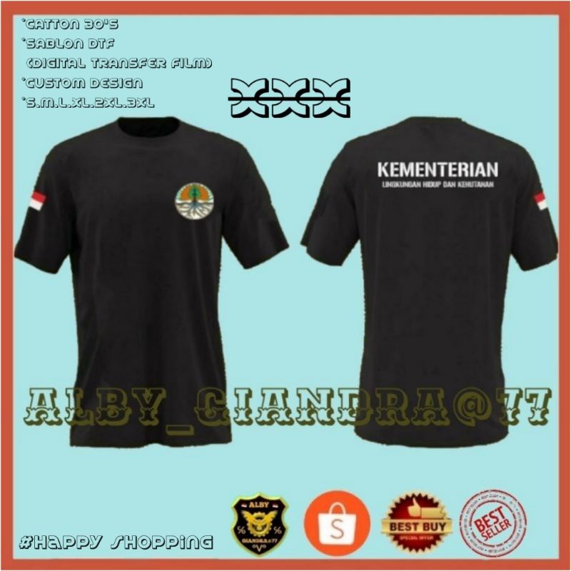 Kaos baju KEMENTRIAN LINGKUNGAN HIDUP DAN PERHUTANAN