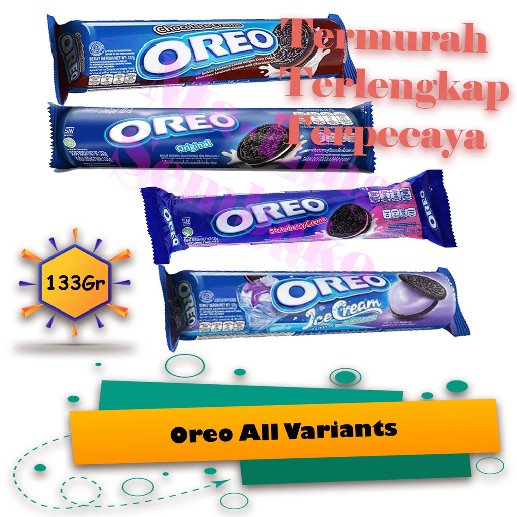 

KRAFT SANDWICH OREO ALL VARIAN 133G, Kue, Snack, Makanan Ringan, Cemilan, Biskuit, Makanan