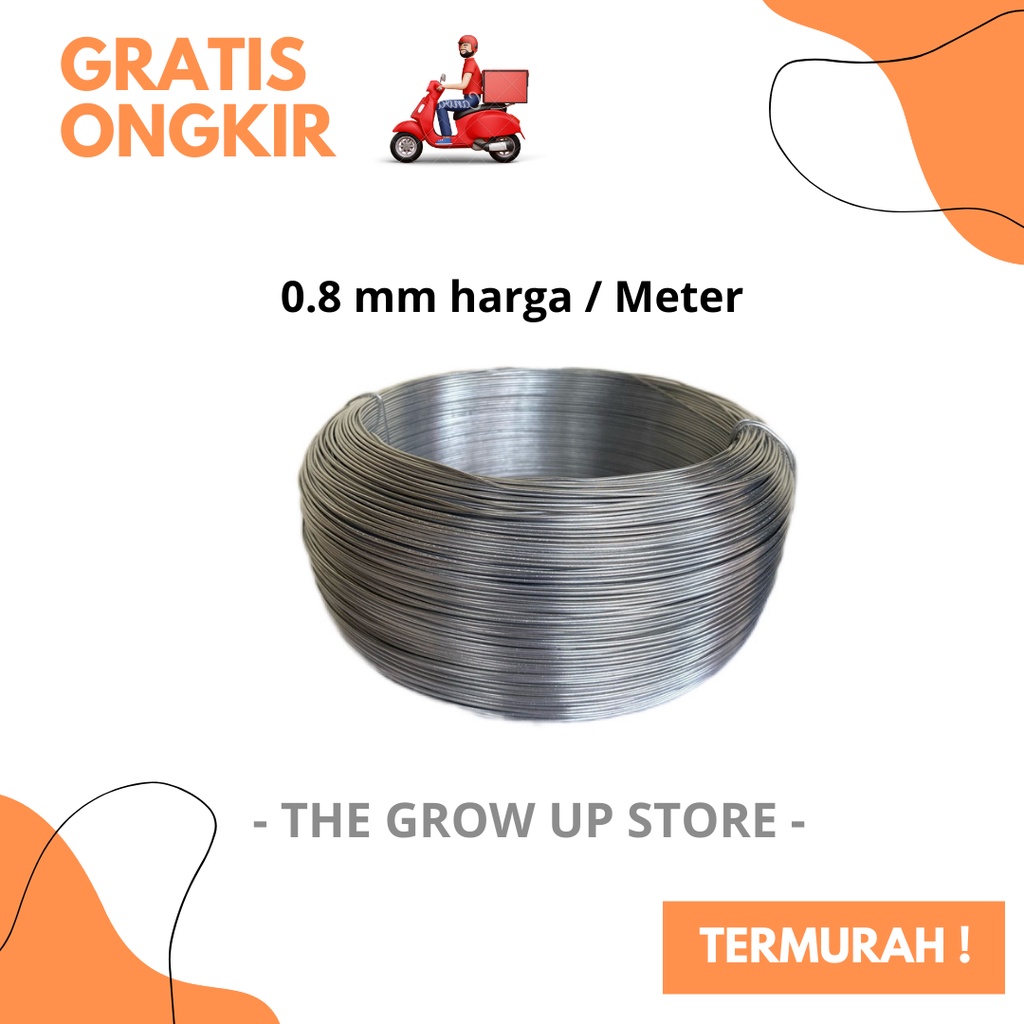 PROMO / GROSIR / TERMURAH / TERLARIS kawat bonsai aluminium - kawat bonsai 0 8 mm - kawat bonsai 0.8