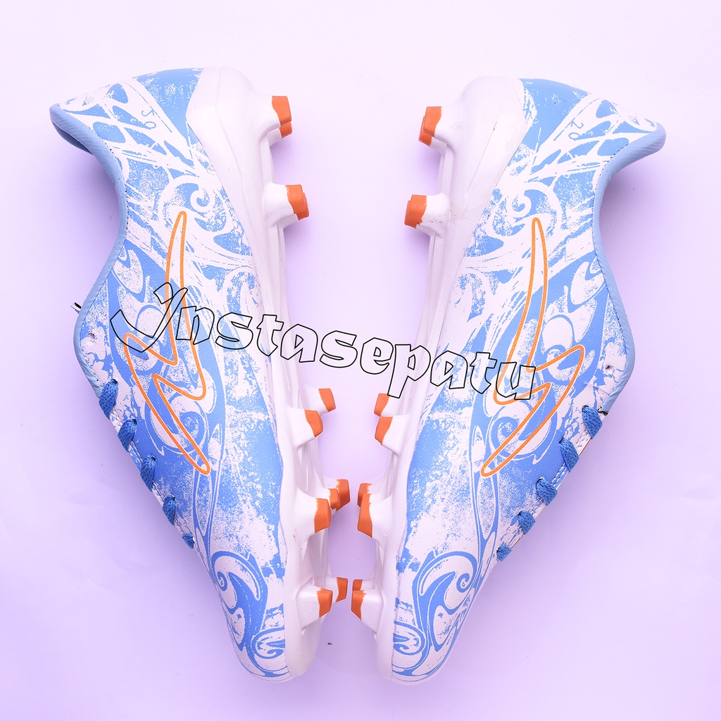 SEPATU BOLA ETNIES BLUE ORANGE WHITE TERMURAH