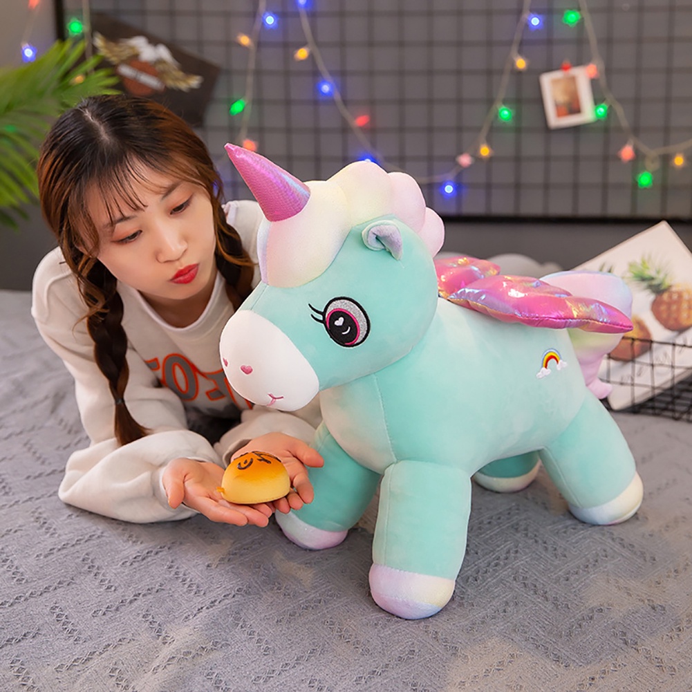 【TK】Kawaii Unicorn Plush Toy Soft Stuffed Unicorn Soft Dolls Animal Horse Toys For Children Girl Pillow Birthday Gifts