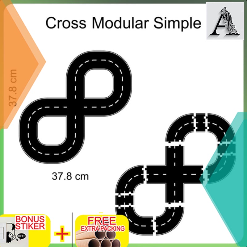 

Promo Track Roads Car Diecast Diorama Bundling Cross Modular