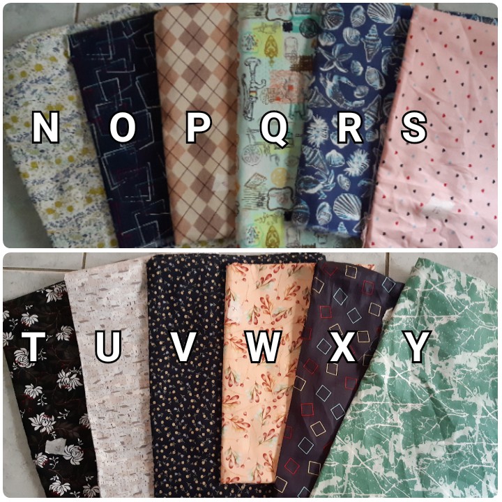 Kain Katun JEpang Tokai Senko Lepas Roll panjang 10 - 95 cm