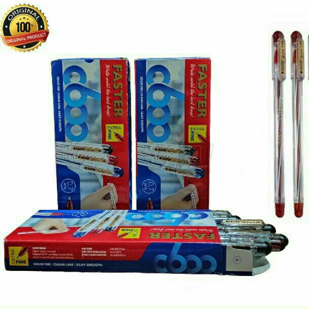 

Pulpen Faster C600 Extra Fine Tinta Hitam Per Lusin