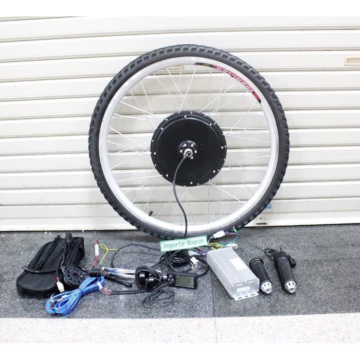 BT324 KIT dinamo sepeda listrik 48V 1000W ban 26 x 1.75 sepeda gunung