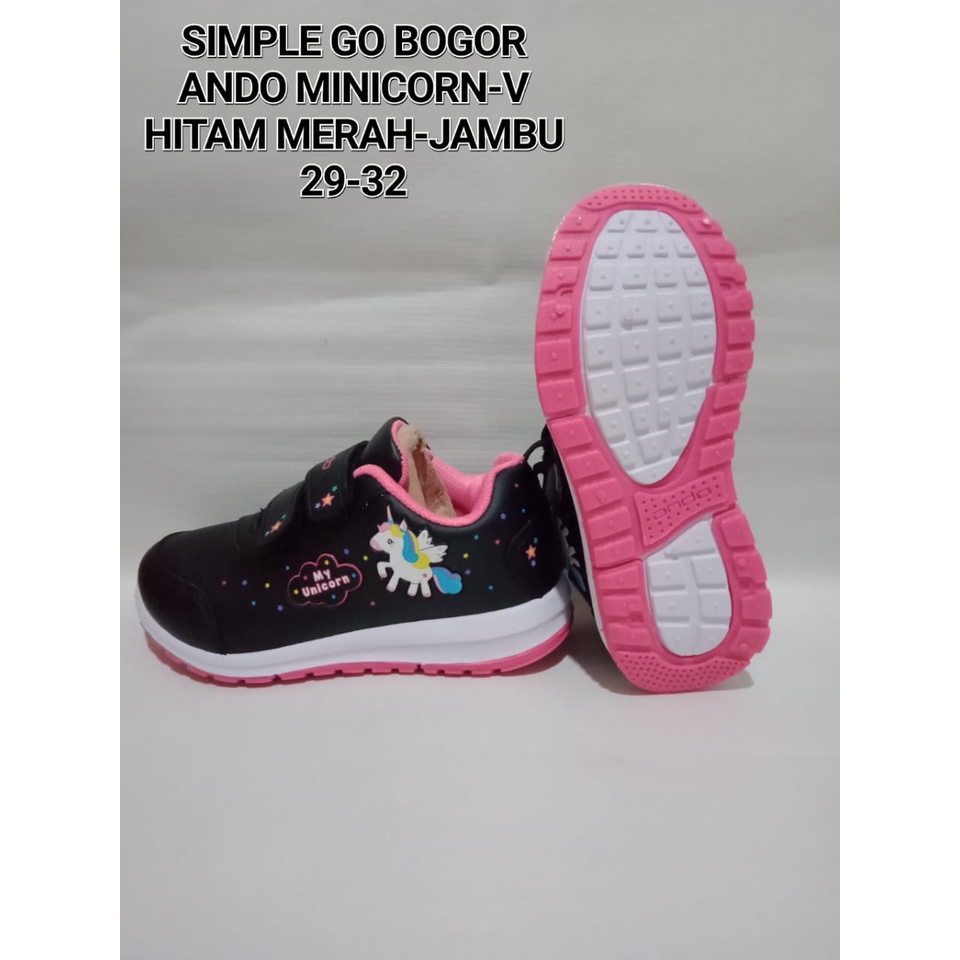 SEPATU ANAK PEREMPUAN UMUR 2 TAHUN SAMPAI 5 TAHUN KARAKTER KUDAPONI&amp;LILY MERMAID ANDO 29-32