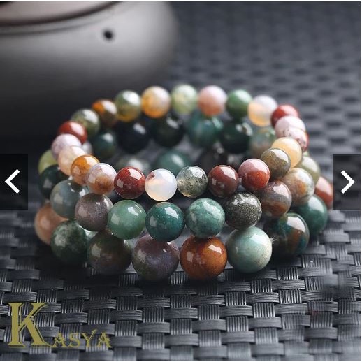 Gelang Batu Alam Kalimantan Kristal Pria Wanita 8mm Natural Stone Bracelet Tiger Eye Giok dll cod