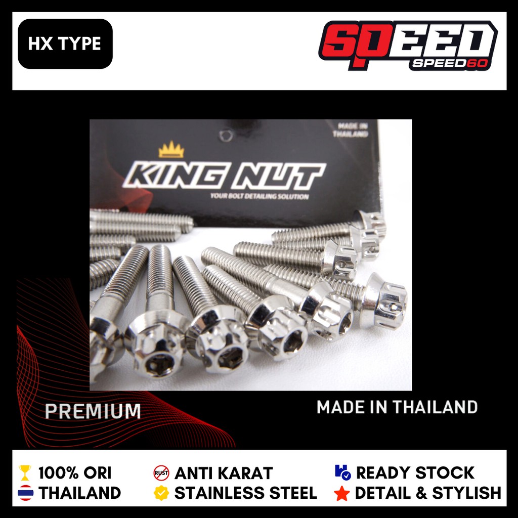 Baut Segitiga Atas RX King Baut Probolt Stainless King Nut Thailand-2