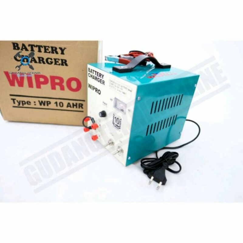 Charger Aki Mobil Motor WIPRO / Baterai Charger 10AH / Cas Accu 10 AH murah dan berkualitas