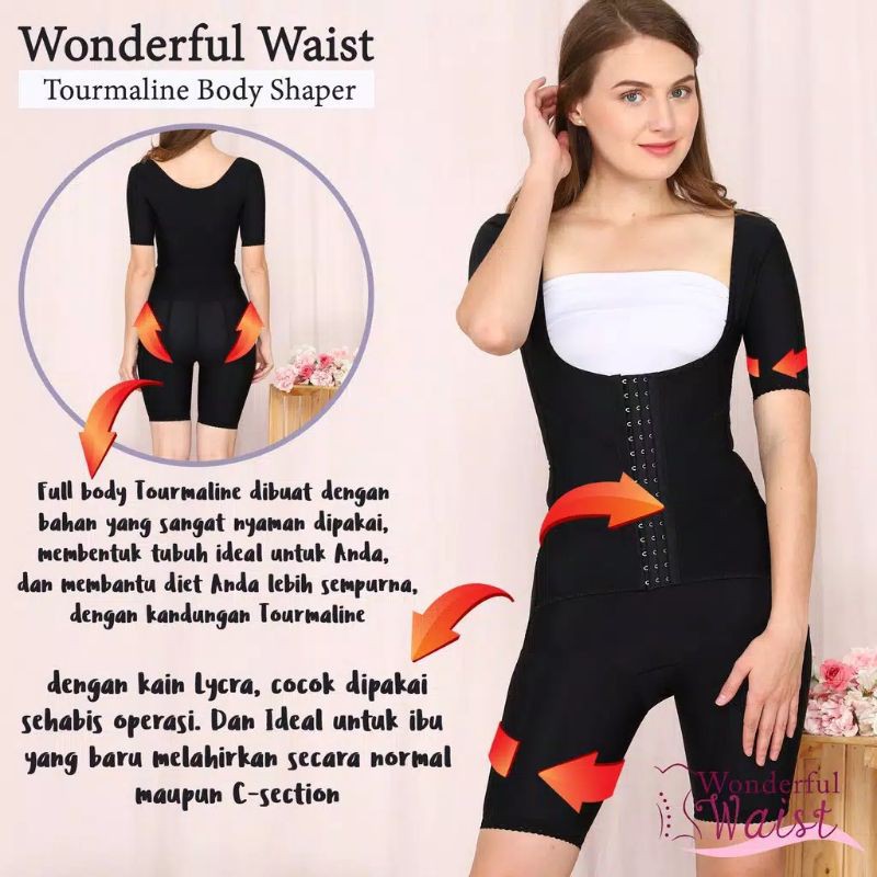 Wonderful Waist preloved Tourmaline full body shaper/korset seluruh badan