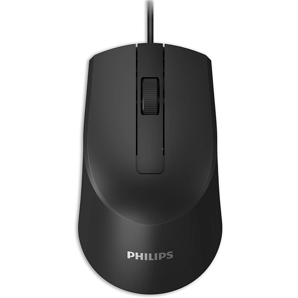 Grab Medan Mouse Kantor M104 Wired Optical 1000 DPI Philips SPK7104 - Black