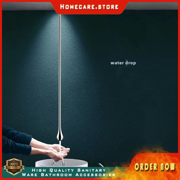 Brushed gold Bathroom ceiling tap top Ceiling faucet drop water style bathroom mixer hot and cold ce