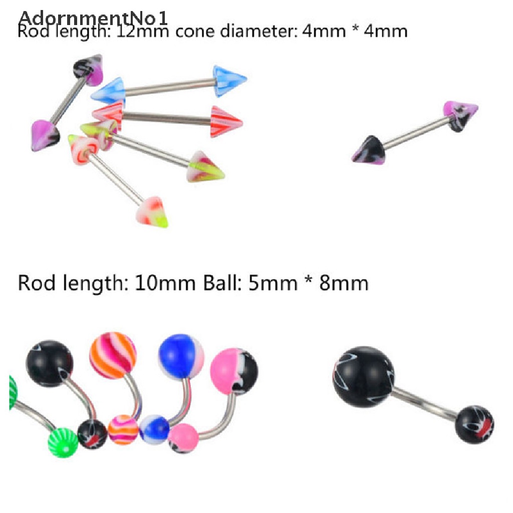 [AdornmentNo1] 105PCS Wholesale Bulk lots Body Piercing Eyebrow Jewelry Belly Tongue Bar Ring [new]