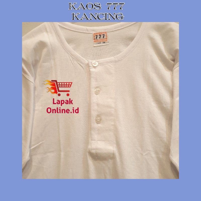 KAOS OBLONG 777 KANCING BAHAN KATUN ISI 1