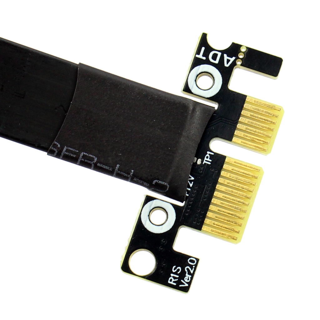 Adt-link Riser PCI-E 3.0 16x Ke x1 PCIe x16 x1 PCI Express Kartu Grafik Mining Dengan Kabel Power R13SC 25cm