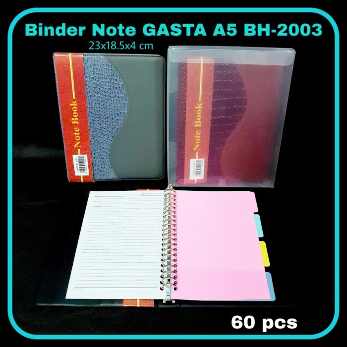 

Unik Bos Binder Note Lux A5 Kulit Halus/Buku Ring/Bindernote/Buku Note Terlaris