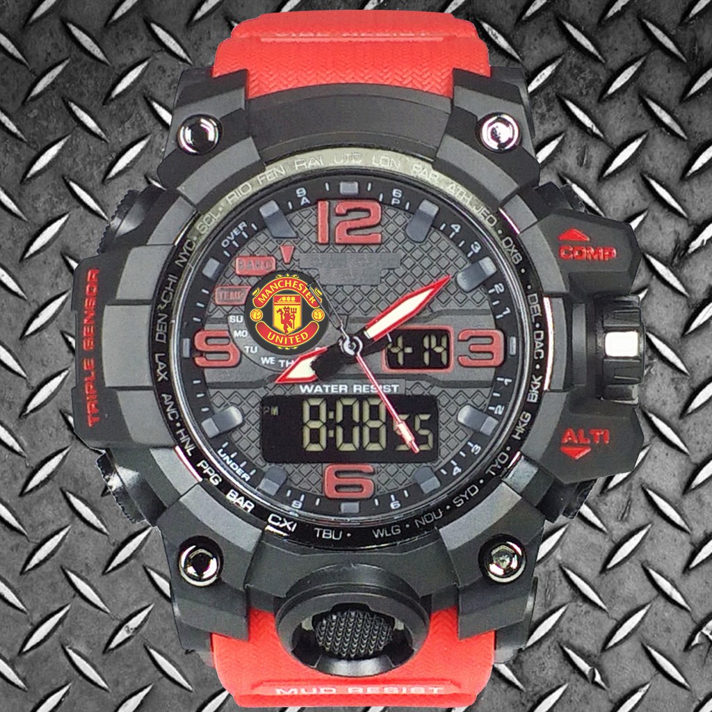 (Istimewa Bossque) Jam MU Double Time Tali Merah (Exclusive)