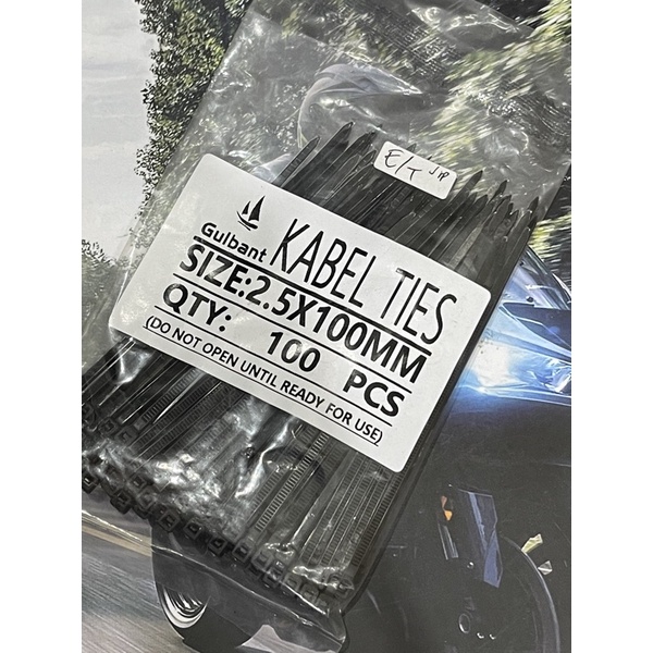 [1 PAK] KABEL TIES 2.5 X 100 MM PENGIKAT KABEL KABEL TIE TALI RIPET 2.5X100MM