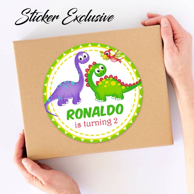 50 STIKER / STICKER DINOSAURUS 2-2 ULANG TAHUN / ULTAH / BIRTHDAY
