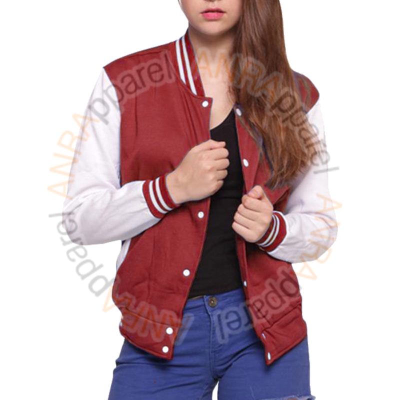 BASEBALL Jaket Milea Dilan Varsity Kancing Wanita | Jaket Sweater | Jaket Cewek Keren | Jaket Flee