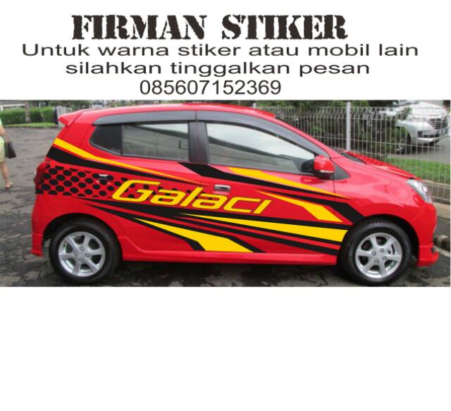 Stiker Mobil Warna Merah Doff - Gambar-Gambar Stiker