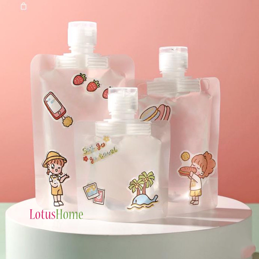 Botol Refill Tempat Sabun Cair botol refill Travel Plastik Fliptop Travel Organizer