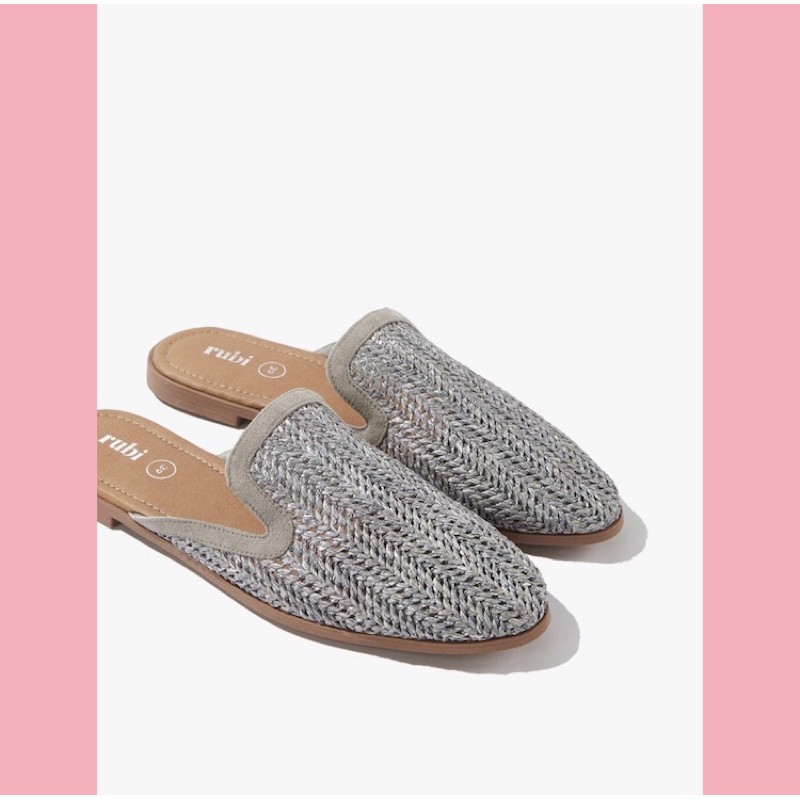 [RUBI] Slip On (Shade Raffia Mule) New Original